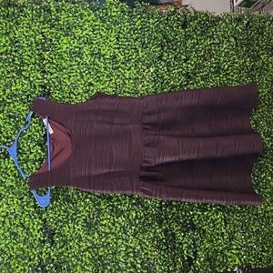 Rewind Brown Knee Length Sleeveless Dress XL